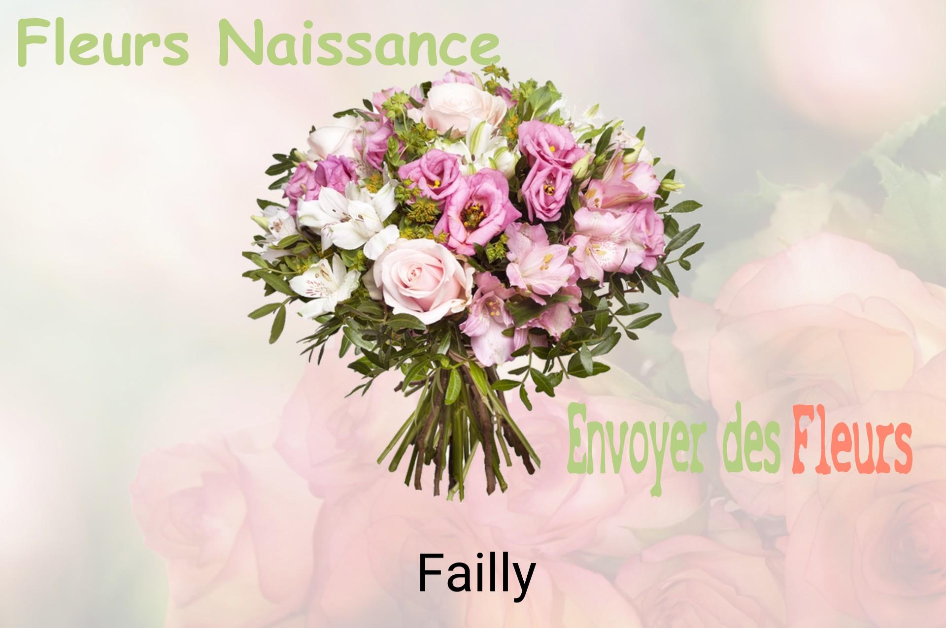 Bouquet de fleurs de naissance livré à Failly